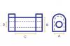 Tulejki drążka stabilizatora tylnego Terrano I WD21 / przedniego Toyota Land Cruiser J75, J78, J80, J100, J105, 4Runner 88-97, Lexus LX 470 /SPF1155-30K/